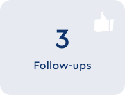 3 follow-ups